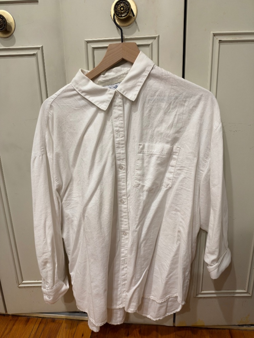 White button down